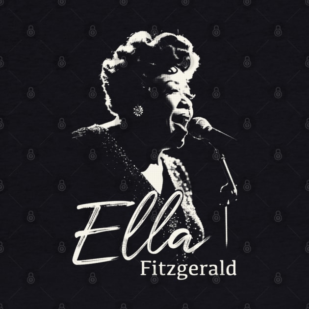 Ella Fitzgerald silhouette by BAJAJU